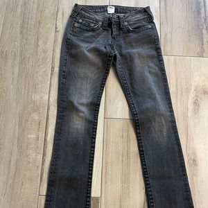 True Religion black bootcut jeans